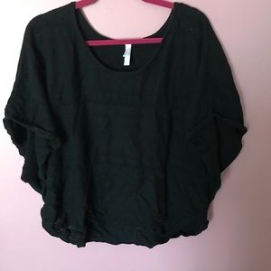 Black Poncho Sweater